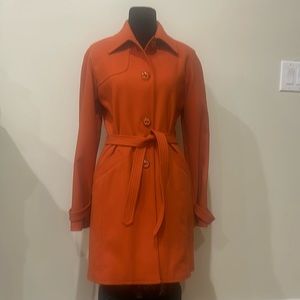 Nine West gorgeous burn orange coat in excellent condition.  Worn once.